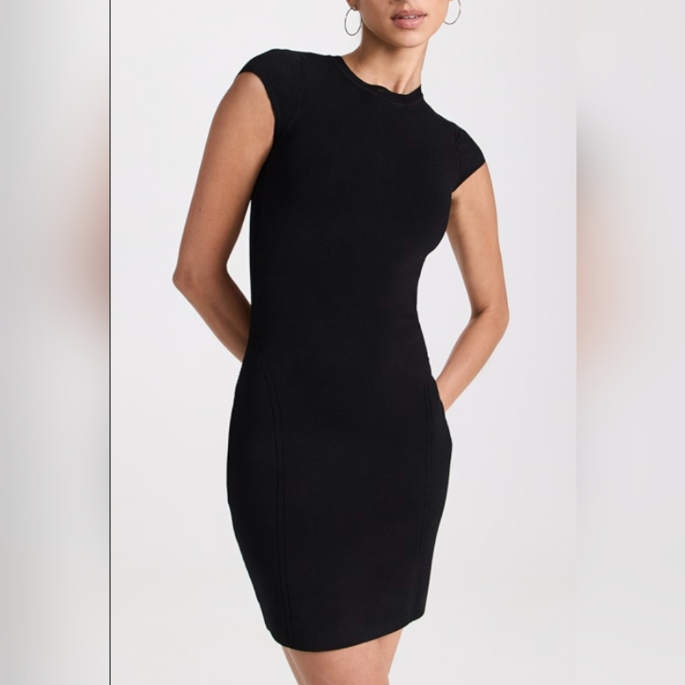 New tibi Black Mini Dress